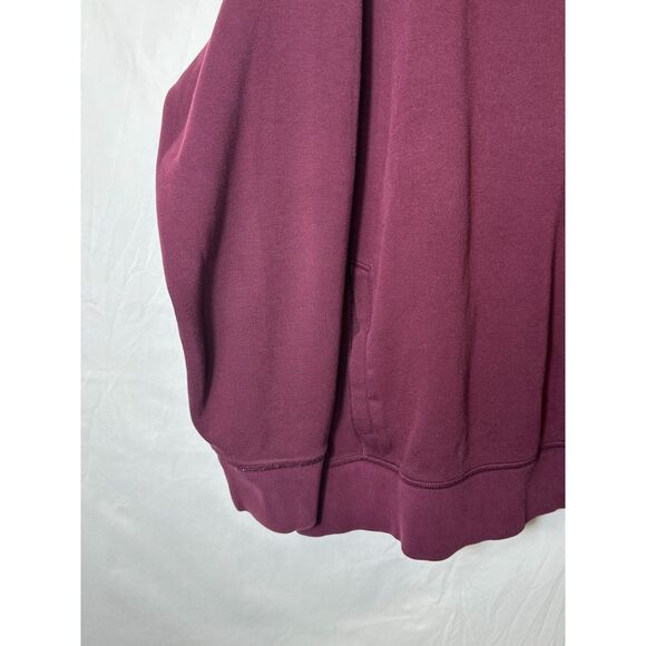 American Eagle Men's Big & Tall Burgundy Sweatshirt with Side Pockets Size XXXL - Picture 3 of 7